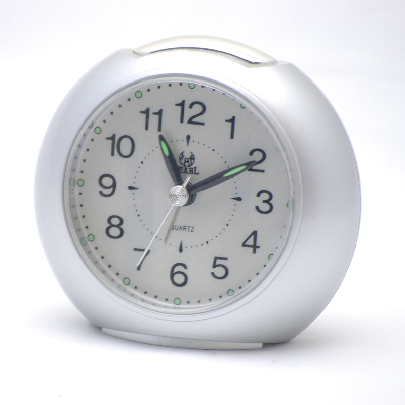 PT094-SIL Table alarm clock in silver