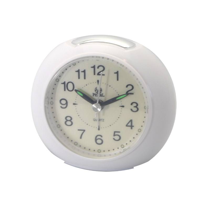 PT094-WHT Table alarm clock in white
