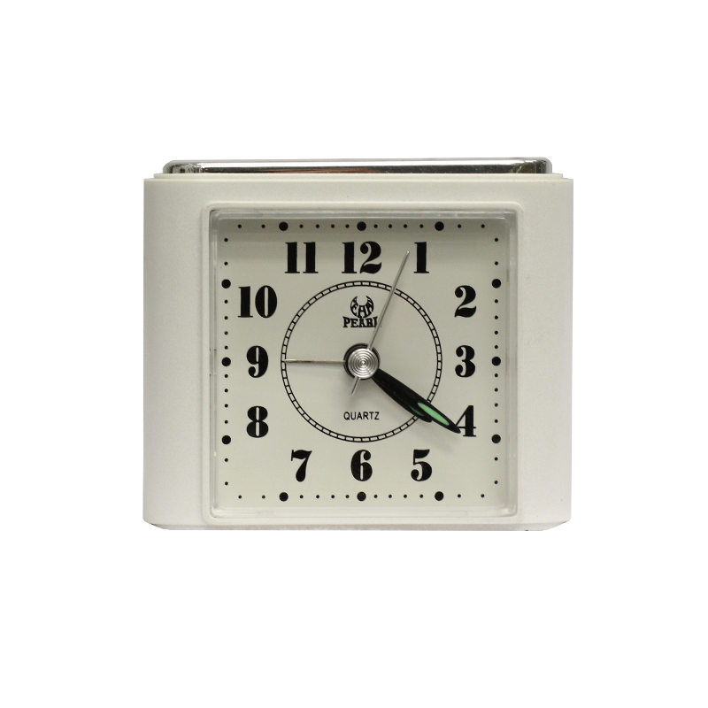 PT099-WHT Table alarm clock in white