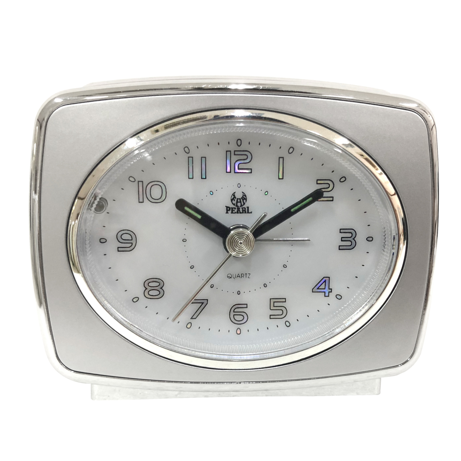PT160-SIL Table alarm clock in silver