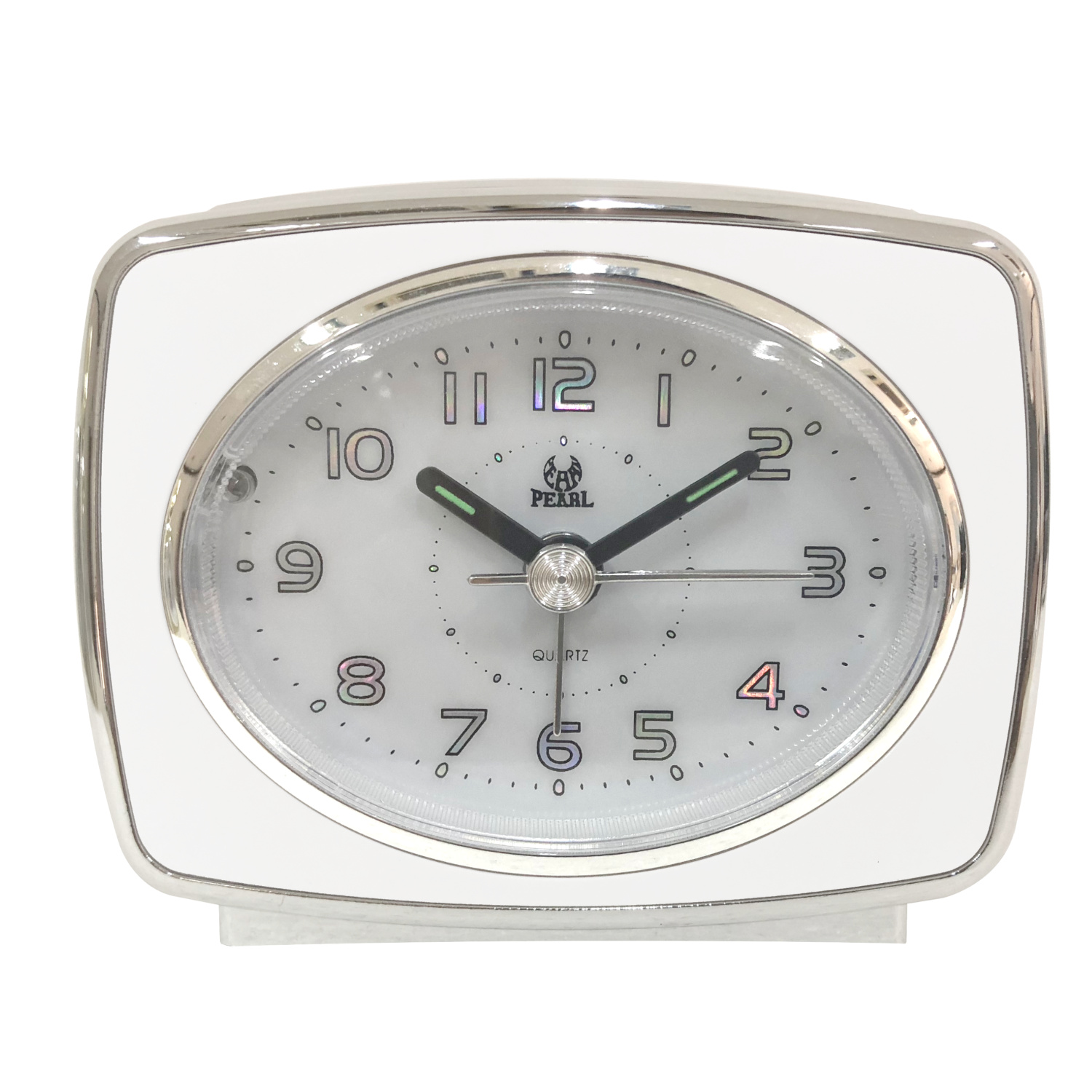 PT160-WHT Table alarm clock in white