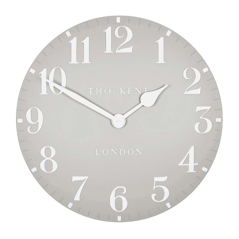 Arabic Dove Grey 50cm Wall Clock (CA20017)
