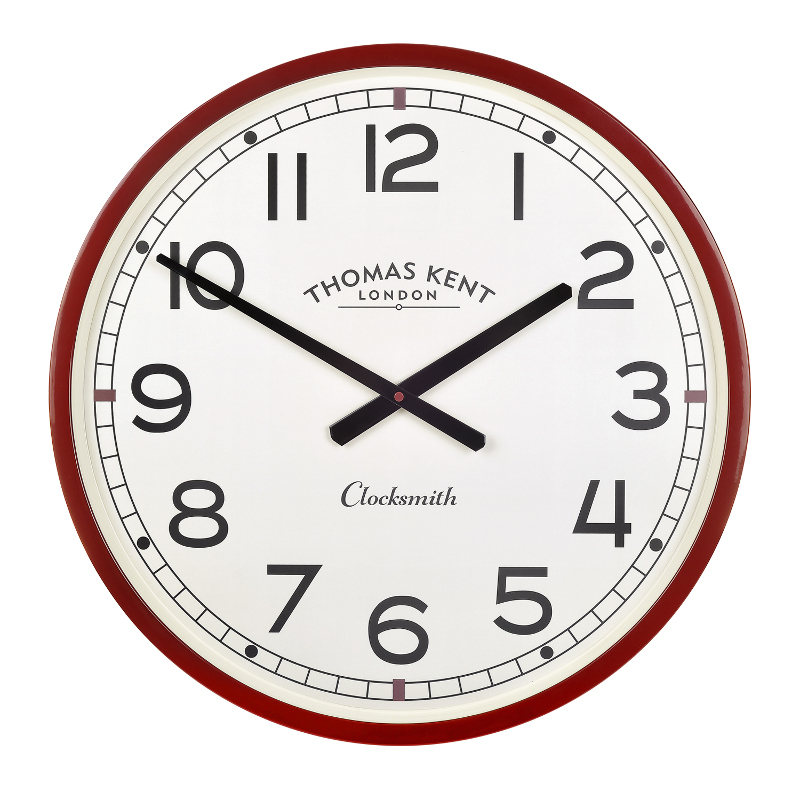 Clocksmith Red 55cm Wall Clock (CA22002)