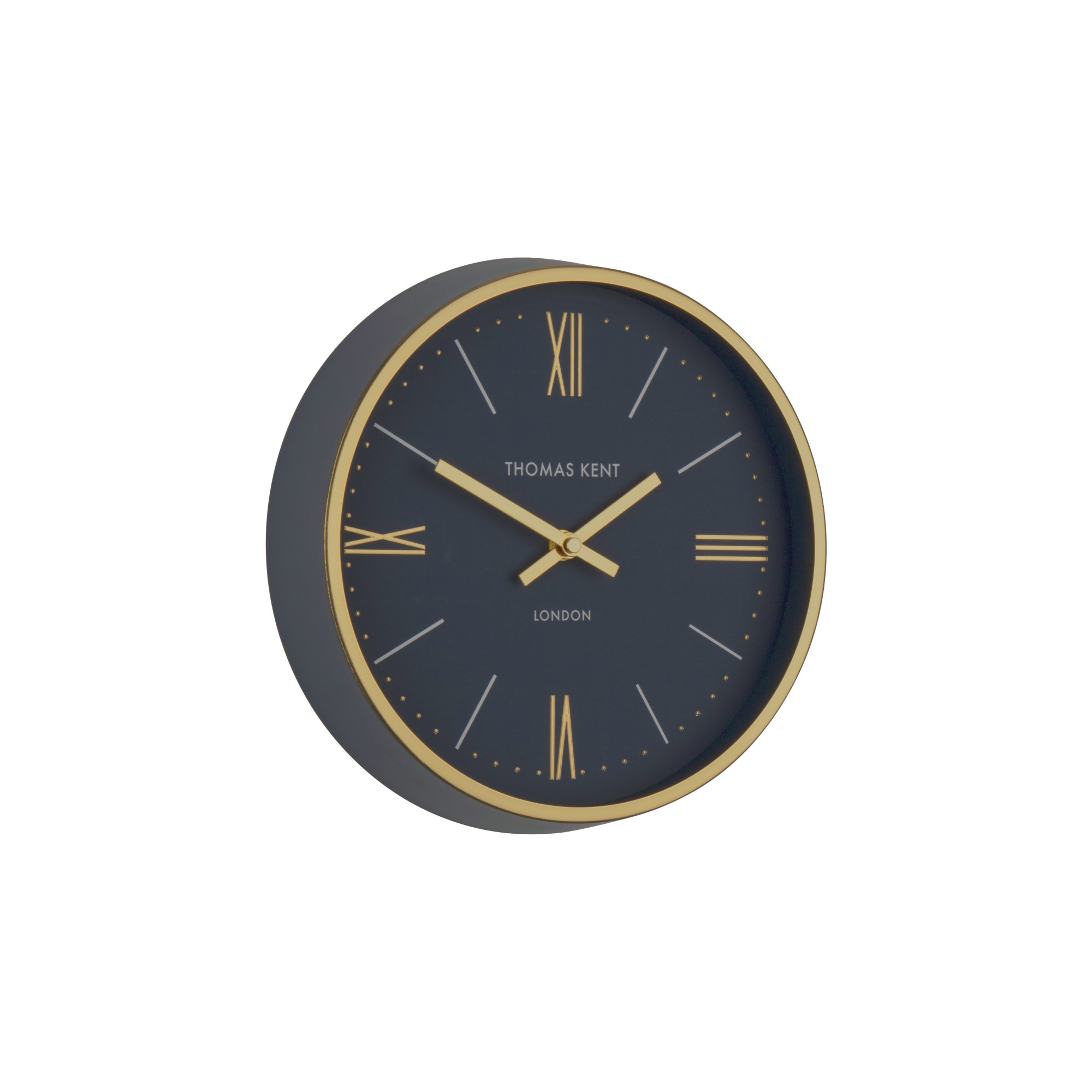 Hampton Navy 25cm Wall Clock (Xpkg) (LINC1006-X)
