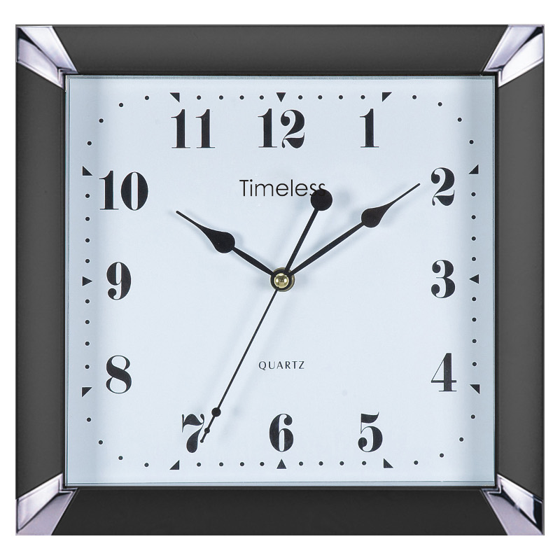 ME17-BLK 29cm wall clock in black
