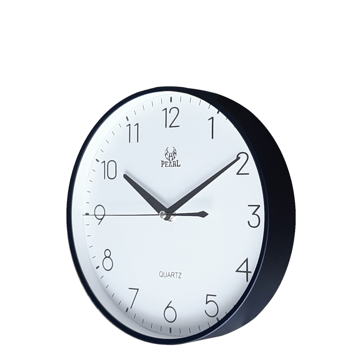 PW347-BLK 26cm Wall Clock Black