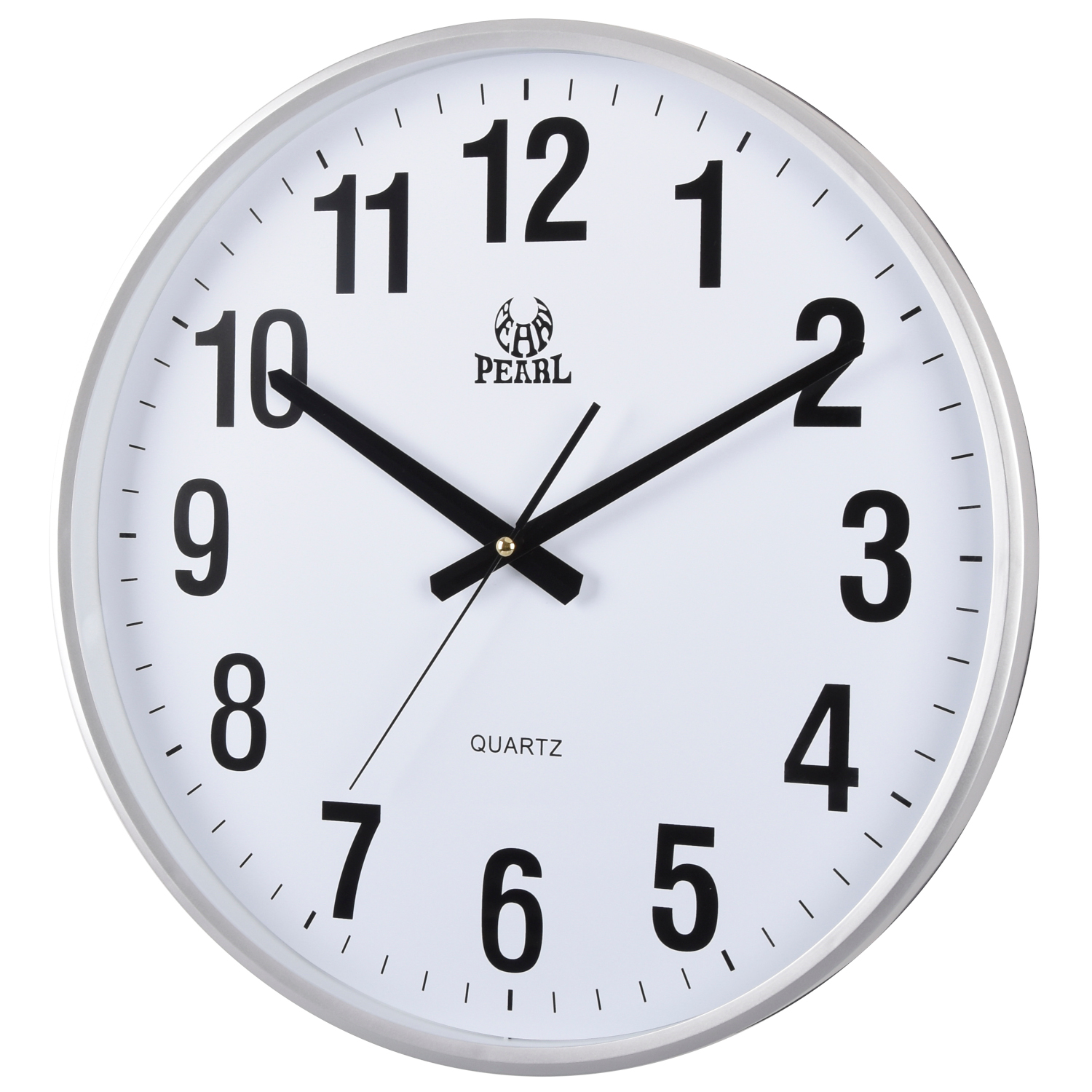 PW358-SIL 43cm Wall Clock Silver