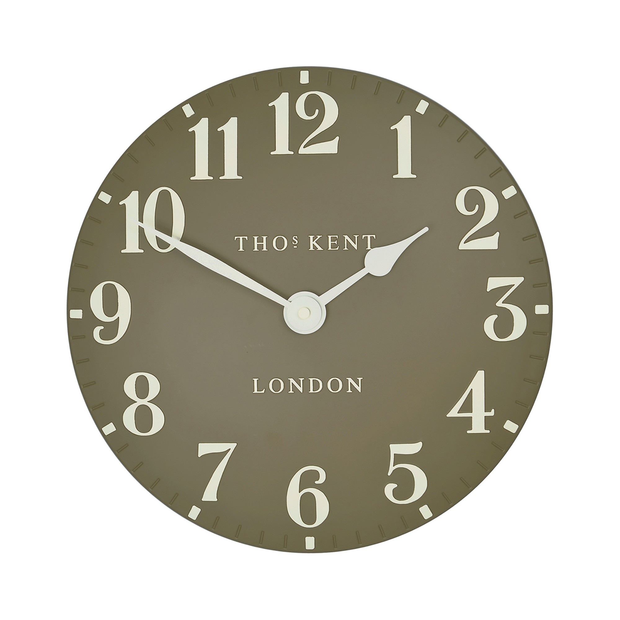 Arabic Taupe 30cm Wall Clock Resin (CA12012)