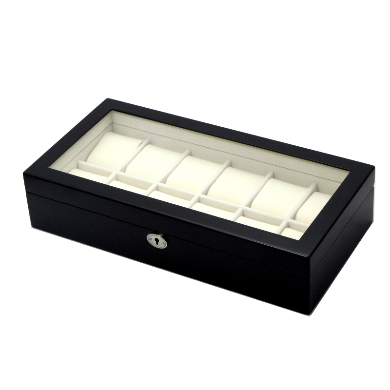 PWB12BLK-W Matt finish watch box