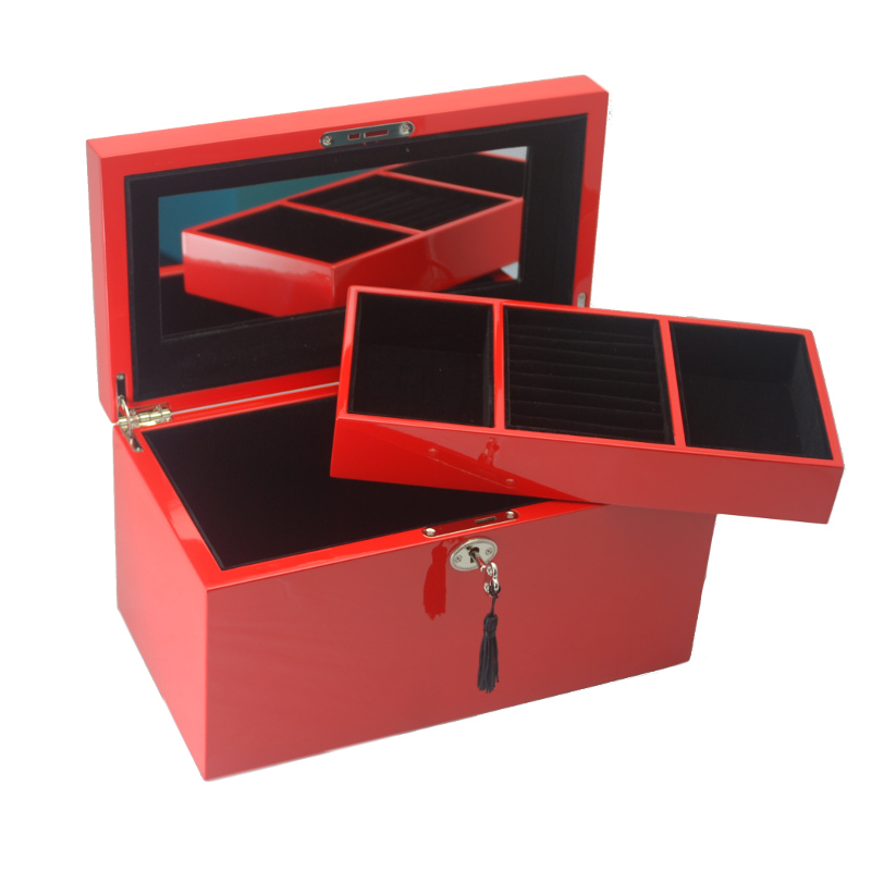 KJ01RE Red Kandi Box in piano finish - Click Image to Close
