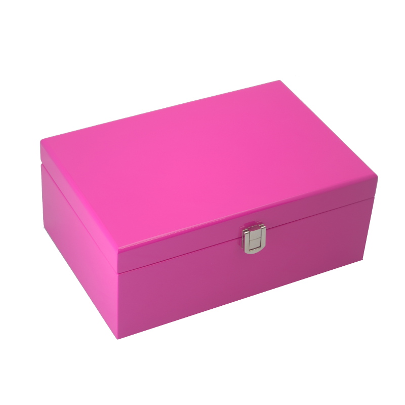 KJ03HP Hot Pink Kandi Box in piano finish