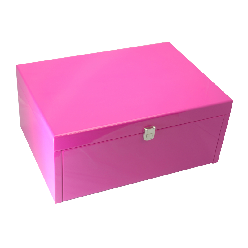 KJ04HP Hot Pink Kandi Box in piano finish