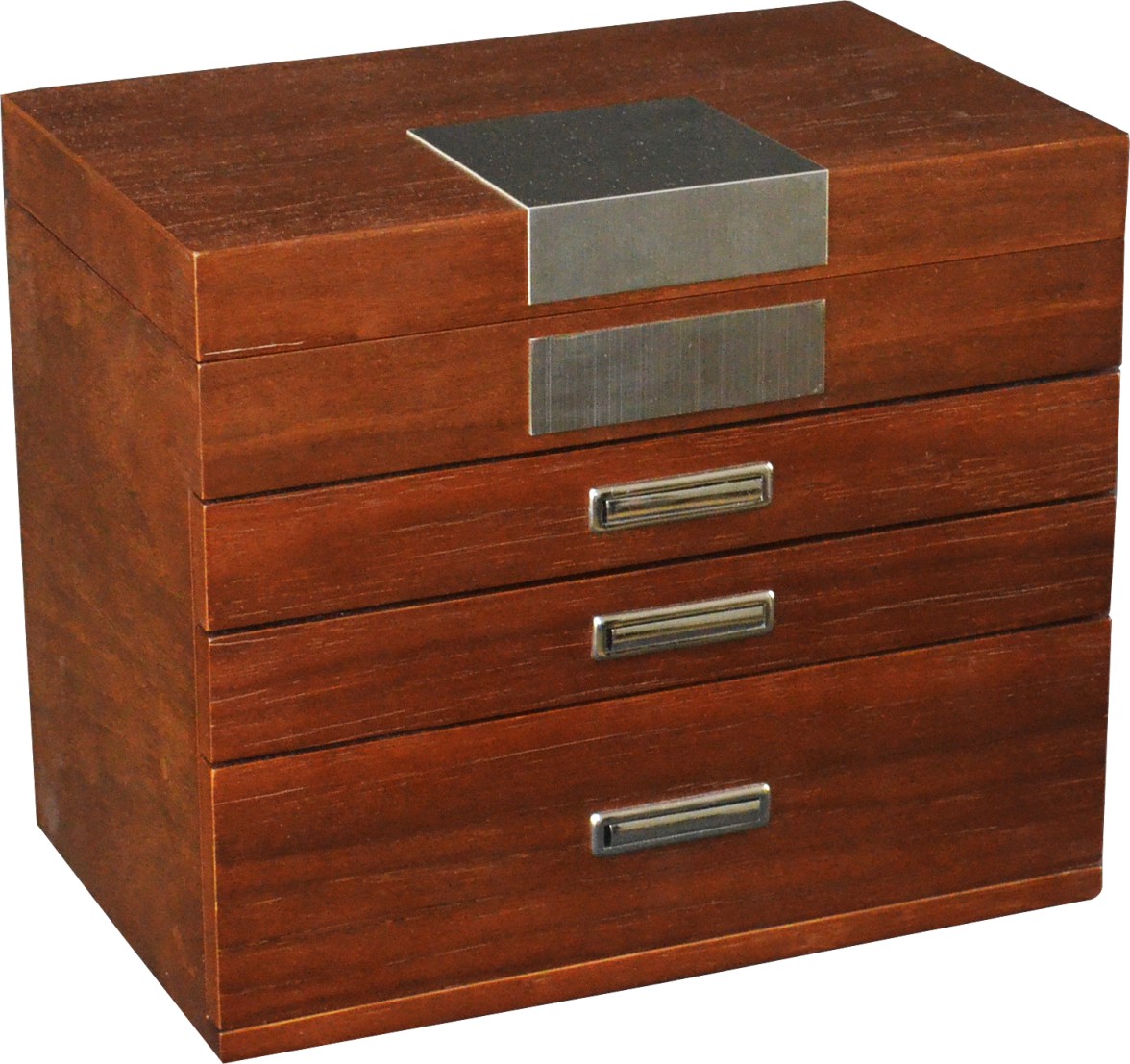 PJ501A Brown Jewellery Box in Matt finish