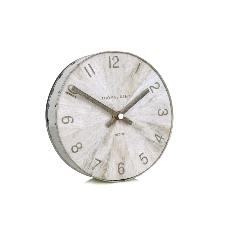 Wharf Pickled Oak 16cm Mantel Clock (LINC0652)