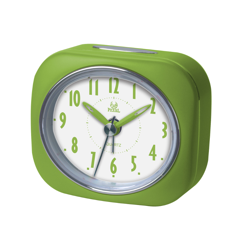 PT220-LGN Table alarm clock in light green