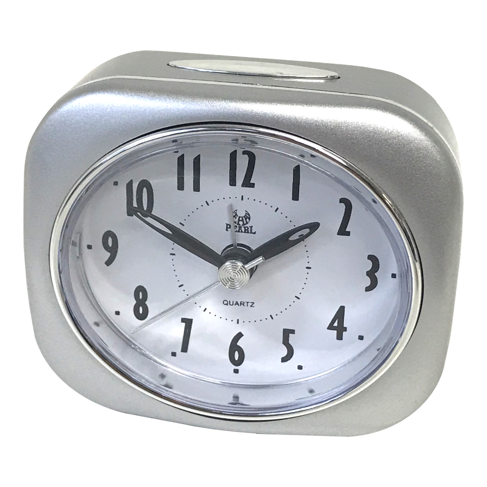 PT220-SIL Table alarm clock in silver
