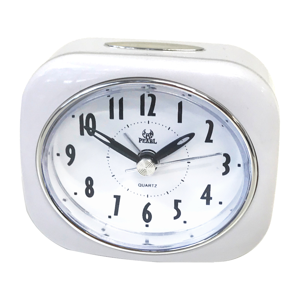 PT220-WHT Table alarm clock in white