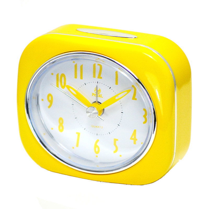 PT220-YEL 8cm yellow table alarm clock
