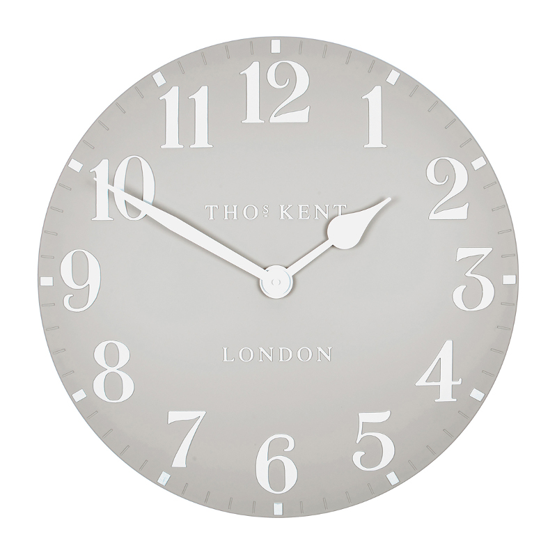 Arabic Dove Grey 50cm Wall Clock (CA20017)