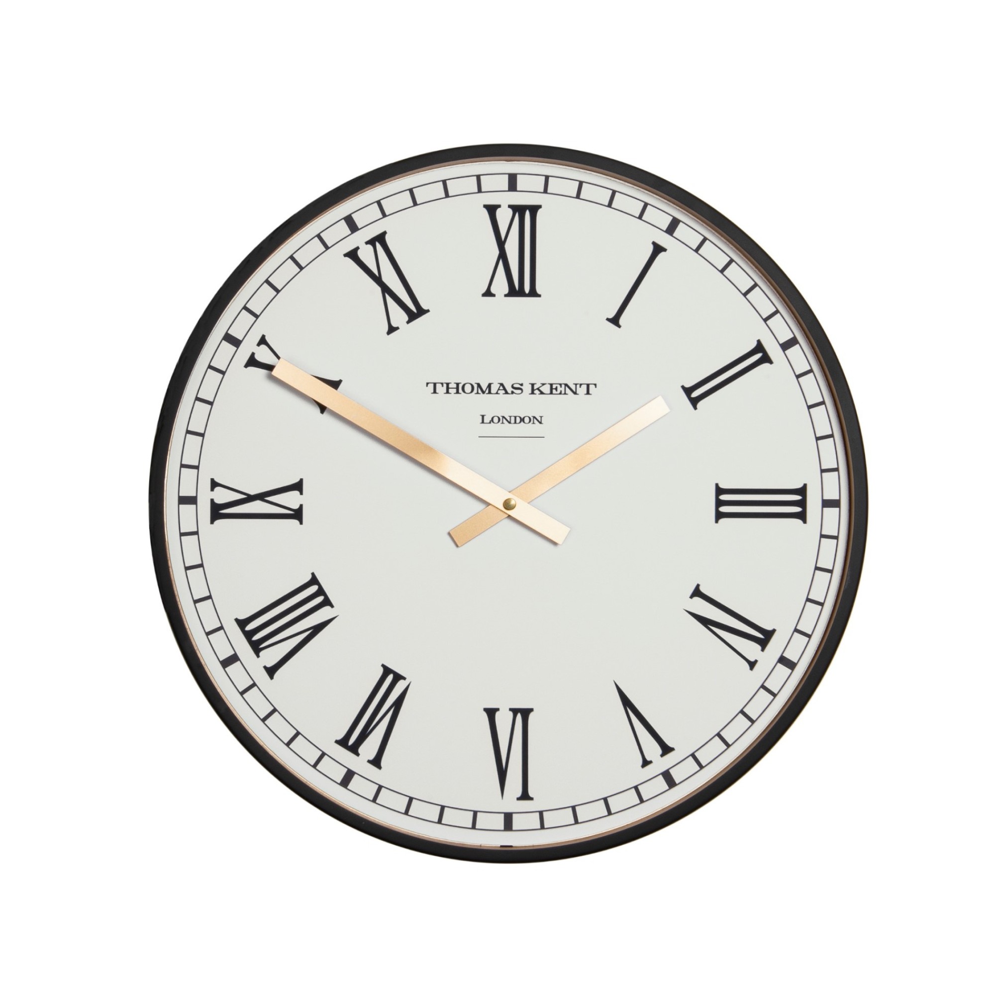 LINC1271 30cm Clocksmith wall clock in black
