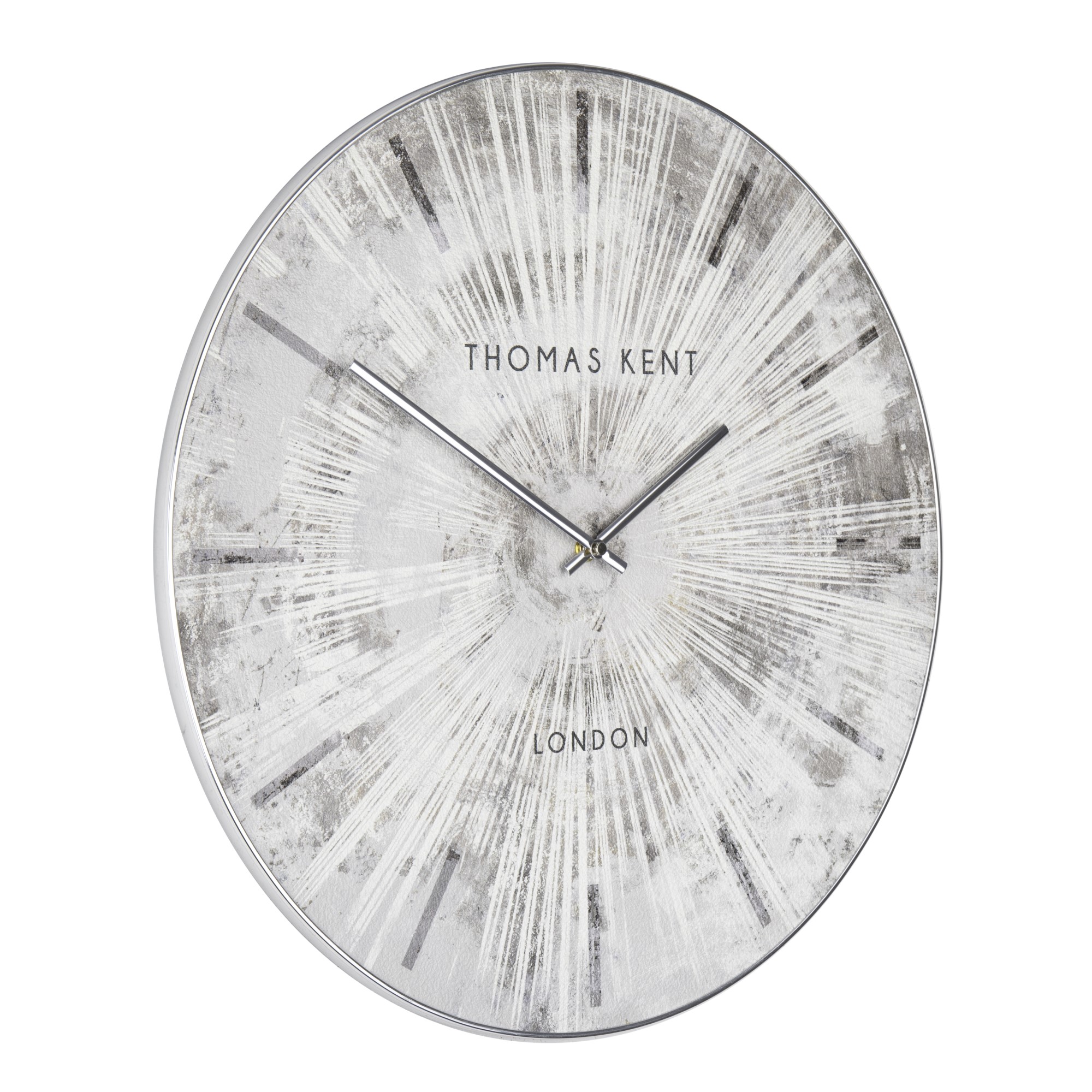 Starburst Grey Star 51cm Wall Clock (Xpkg) (LINC2069-X)