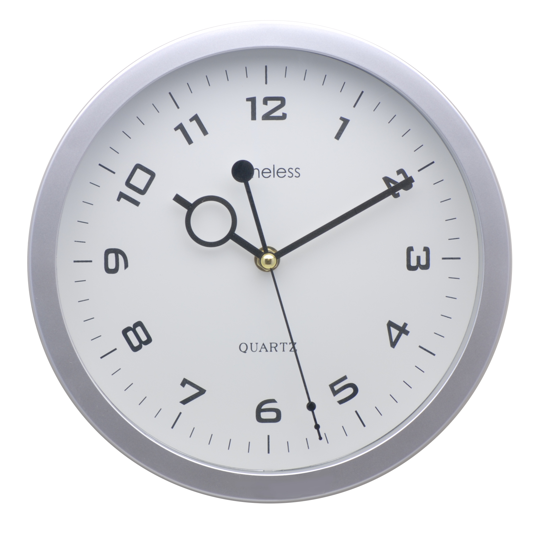 MQ17-SIL 25cm wall clock in silver
