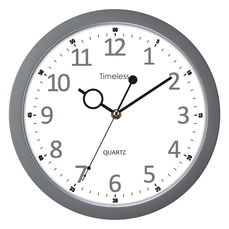 MQ17-GRY 25cm wall clock in grey