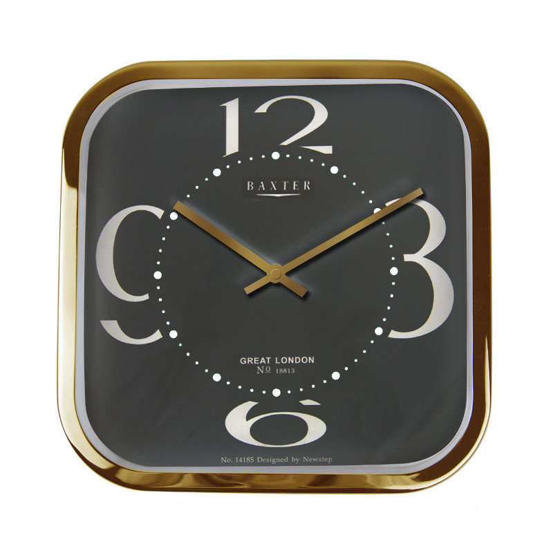 PG185G Square metal wall clock