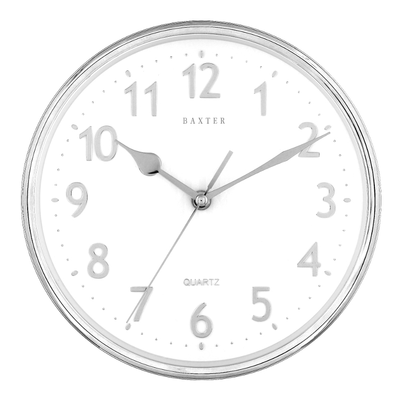 PW236-SIL 25cm wall clock