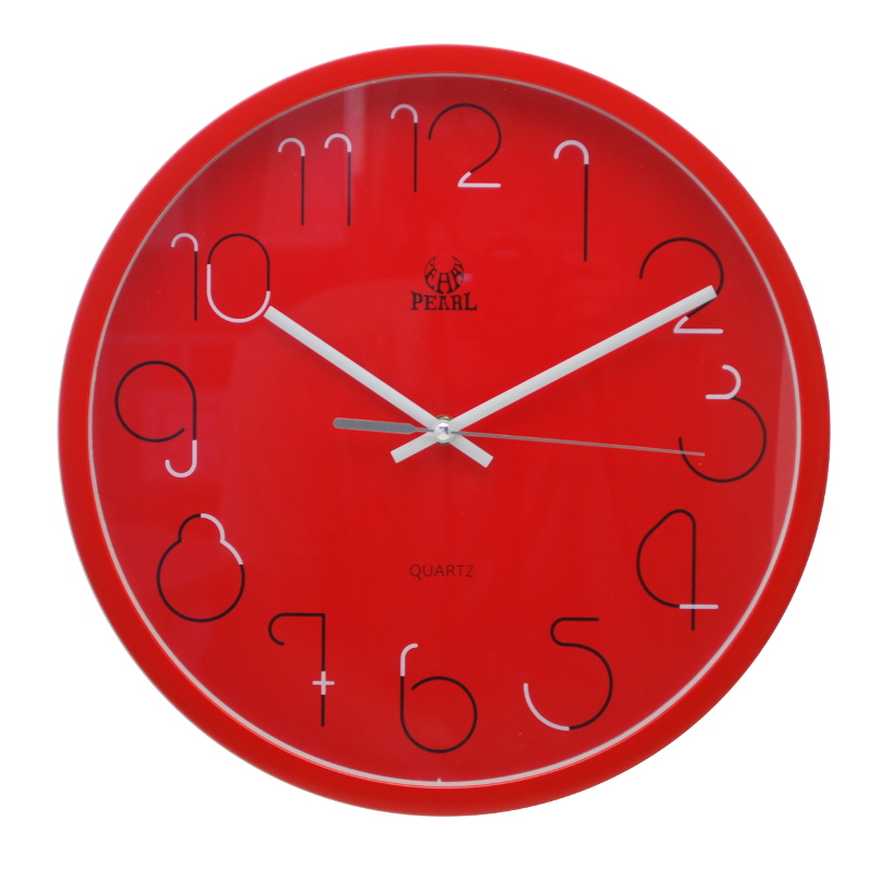 PW331RED 34cm wall clock